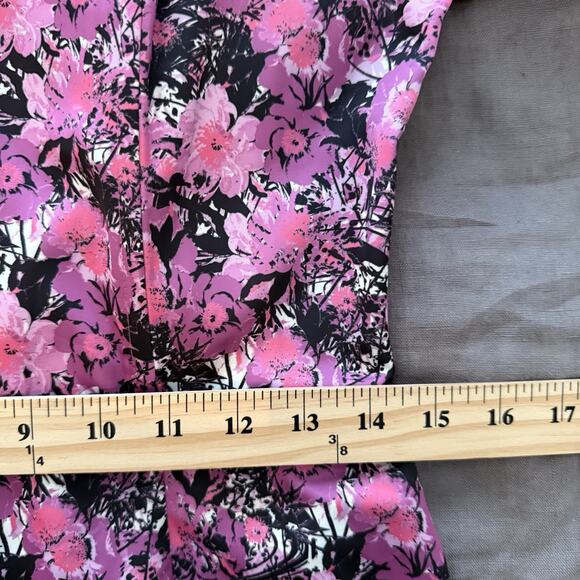 Rotate Birger Christensen Midi Dress Floral Puff Sleeve Irina 8 Retails $500 - Picture 10 of 15